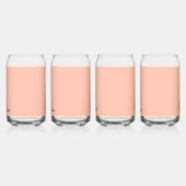 Trend Farbe weich Pfirsichfarben Minimalistischer  Dosenglas (Links)