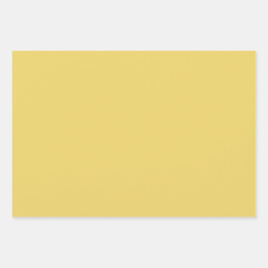 Trend Farbe - weiche, gelbe Papiertücher Geschenkpapier Set (Vorderseite)