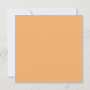 Trend Farbe - weiche, orangefarbene, flache Ferien Feiertagskarte