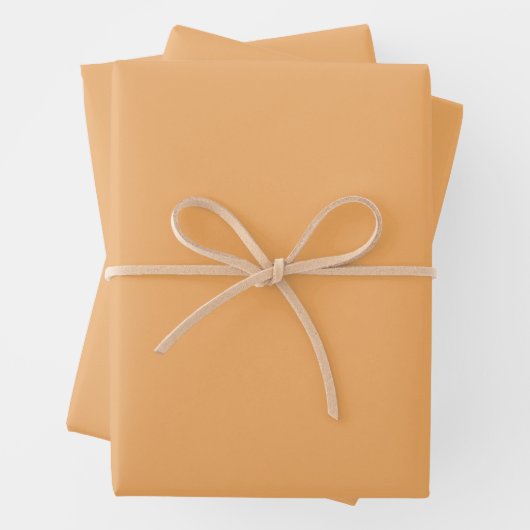 Trend Farbe - weiche, orangefarbene Papiertücher Geschenkpapier Set (Beispiel)