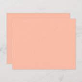 Trend Farbe: Weiche Peach Paper Sheet (Vorne/Hinten)