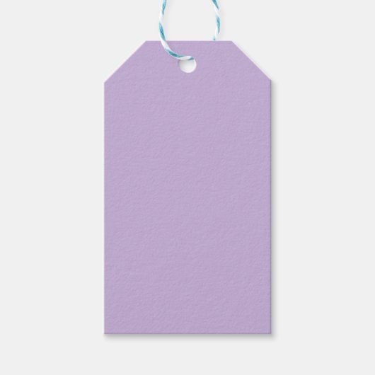 Trend Farbe - weiche violette Geschenketiketten Geschenkanhänger (Vorderseite)