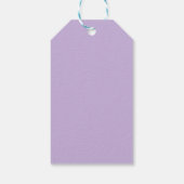Trend Farbe - weiche violette Geschenketiketten Geschenkanhänger (Rückseite)