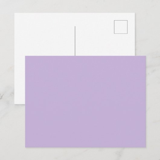 Trend Farbe - weiche Violette Solide Postkarte (Vorne/Hinten)