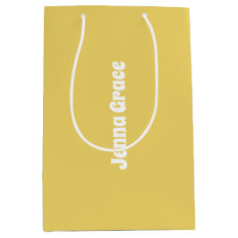 Trend Farbe - Weichgelbe Mittelnamensbeutel Mittlere Geschenktüte