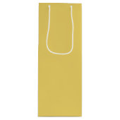 Trend Farbe - Weichgelbe Weinbeutel Geschenktüte Für Weinflaschen (Vorderseite)