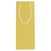 Trend Farbe - Weichgelbe Weinbeutel Geschenktüte Für Weinflaschen (Rückseite)
