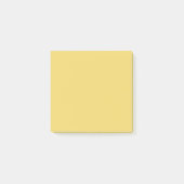 Trend Farbe - Weichgelber Solid Post-it Klebezettel (Vorderseite)
