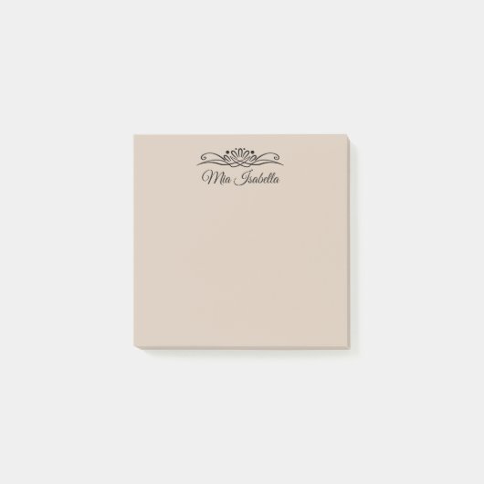 Trend Farbe - Weichtaupe Solid Post-it Klebezettel (Vorderseite)