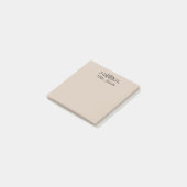 Trend Farbe - Weichtaupe Solid Post-it Klebezettel (angewinkelt)