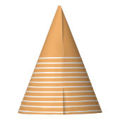 Trend-Farbe - Weichweiche Orange-Party-Huthalterun Partyhütchen (Rückseite)