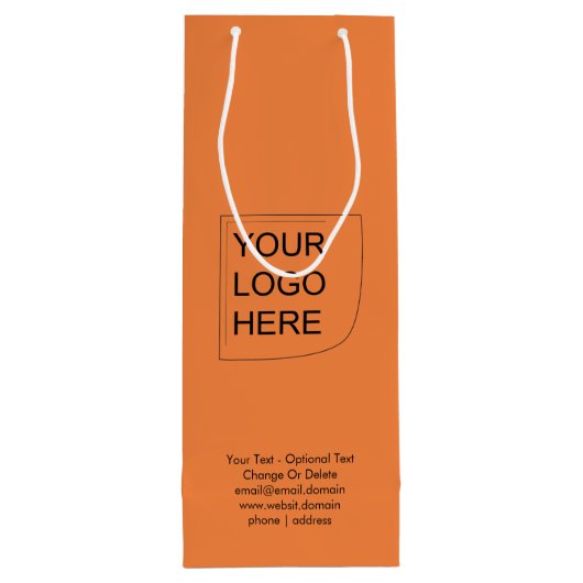 Trend Farbe - Wein-Logo-Geschenktasche für frische Geschenktüte Für Weinflaschen (Rückseite)