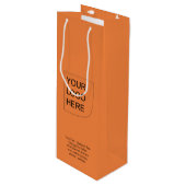 Trend Farbe - Wein-Logo-Geschenktasche für frische Geschenktüte Für Weinflaschen (Vorderseite Schrägansicht)