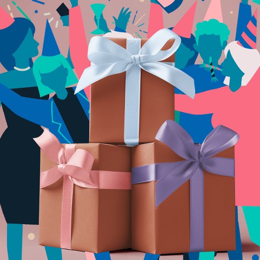 Trend-Farben - Brennkupfer-Farbe - fest Geschenkpapier Set