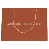 Trend-Farben - Brennkupfer-Farbe - fest Große Geschenktüte (Vorderseite)