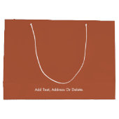Trend-Farben - Brennkupfer-Farbe - fest Große Geschenktüte (Rückseite)