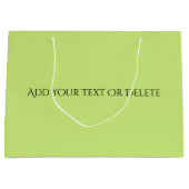 Trend Farben - Frühlingsgrün - Solid Große Geschenktüte (Vorderseite)