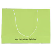 Trend Farben - Frühlingsgrün - Solid Große Geschenktüte (Rückseite)