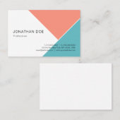 Trend-Farben Moderne, einfache Designvorlage Visitenkarte (Vorne/Hinten)
