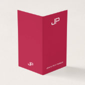 Trend-Farben Moderne, elegante Monogramm-Vorlage Visitenkarten (Vorderseite)