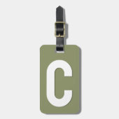Trend-Farbenanzeige Grüne minimale Gepäckmarke Gepäckanhänger (Vorderseite vertikal)