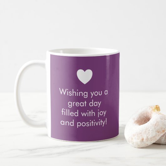 Trend Farbflasche Lila - Name/Tasse Kaffeetasse (Mit Donut)