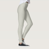 Trend-Farblicht Silber Grau Solid Leggings (Rechts)