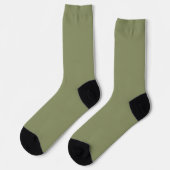 Trend-Farbrost-grüne Socken (Linkes Detail)