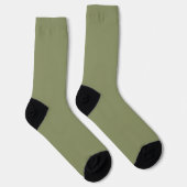 Trend-Farbrost-grüne Socken (Rechts)