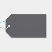 Trend Farbskalen Grau Minimalistisch Geschenkanhänger (Rückseite Horizontal)