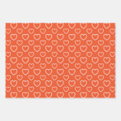 Trend - Flammenfarbe - Muster Geschenkpapier Set (Vorderseite)