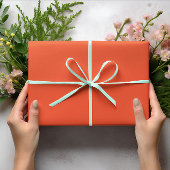 Trend - Flammenrot - Solid Geschenkpapier Set