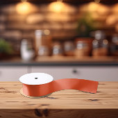 Trend - Flammenrot - Solid Satinband