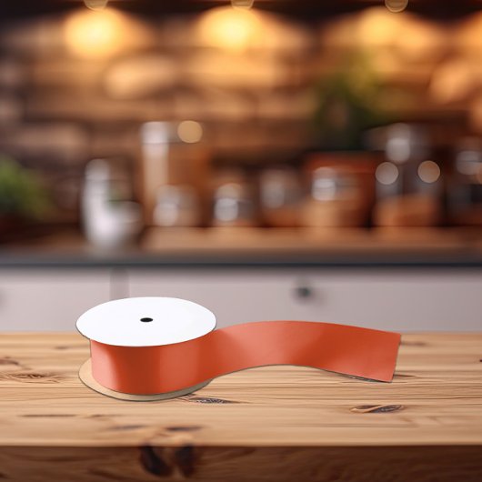 Trend - Flammenrot - Solid Satinband