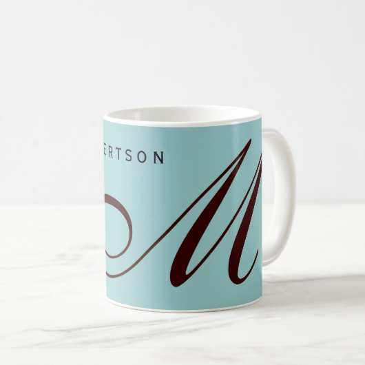 Trend für Monogramm - Innendesigner Kaffeetasse (VorderseiteRechts)