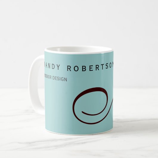 Trend für Monogramm - Innendesigner Kaffeetasse (Vorderseite Links)