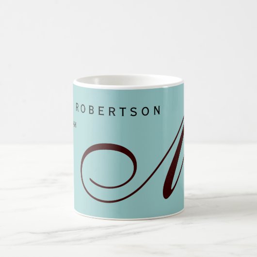 Trend für Monogramm - Innendesigner Kaffeetasse (Mittel)