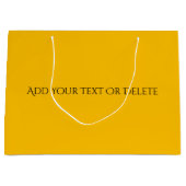 Trend - Gelbe Farbe Sunburst - Solid Große Geschenktüte (Vorderseite)