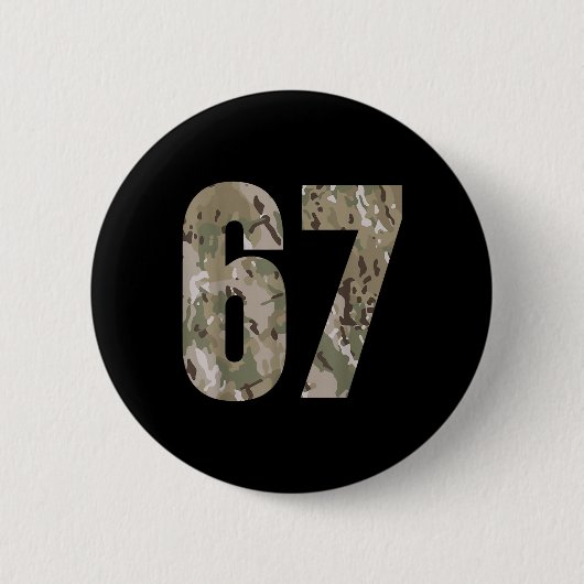 Trend Gen Alpha Six Seven 6 7 Meme Cam Multi Ca Button (Vorderseite)