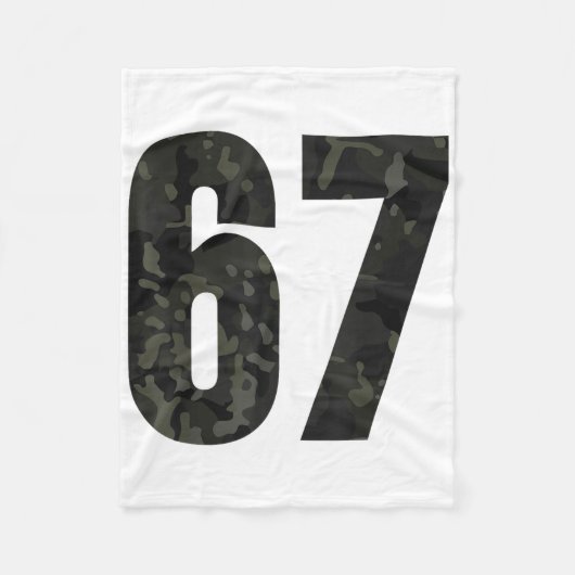 Trend Gen Alpha Six Seven 6 7 Meme Cam Multi Ca Fleecedecke (Vorderseite)