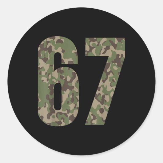Trend Gen Alpha Six Seven 6 7 Meme Cam Multi Ca Runder Aufkleber (Vorderseite)