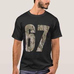 Trend Gen Alpha Six Seven 6 7 Meme Cam Multi Ca T-Shirt