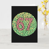 Trend Gen Z Alpha Six Seven 6 7 _7 Karte (Gelbe Blume)