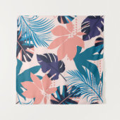 Trend glänzend nahtlos mit farbenfrohen Tropen Wandteppich (Vorderseite (Horizontal))