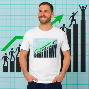 Trend Graph Mens T - Shirt nach oben