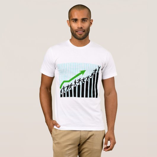 Trend Graph Mens T - Shirt nach oben (Vorne ganz)