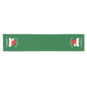 Trend Green Red Santa Hat Christmas Kurzer Tischläufer (Horizontal)
