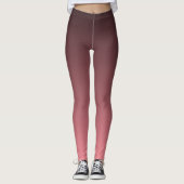 Trend Herbst Farbe Wassermelone Rosa Leggings (Vorderseite)