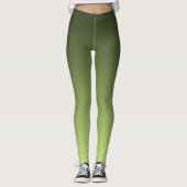 Trend im Herbst Farbe Frühling Grün Ombre Leggings (Vorderseite)