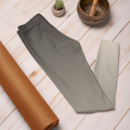 Trend im Herbst Farbe Naturbeige Ombre Leggings